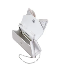 Nina Crystal Double Bow Handheld Satchel Bag