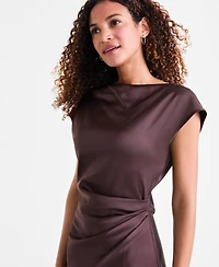 Sam Edelman Women's Cap-Sleeve Side-Slit Midi Dress