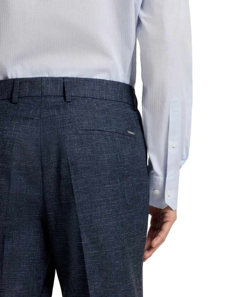 Boss by Hugo Men's Patterned Stretch Slim-Fit Pants