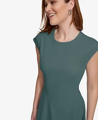 Calvin Klein Women's Short-Sleeve A-Line Dress