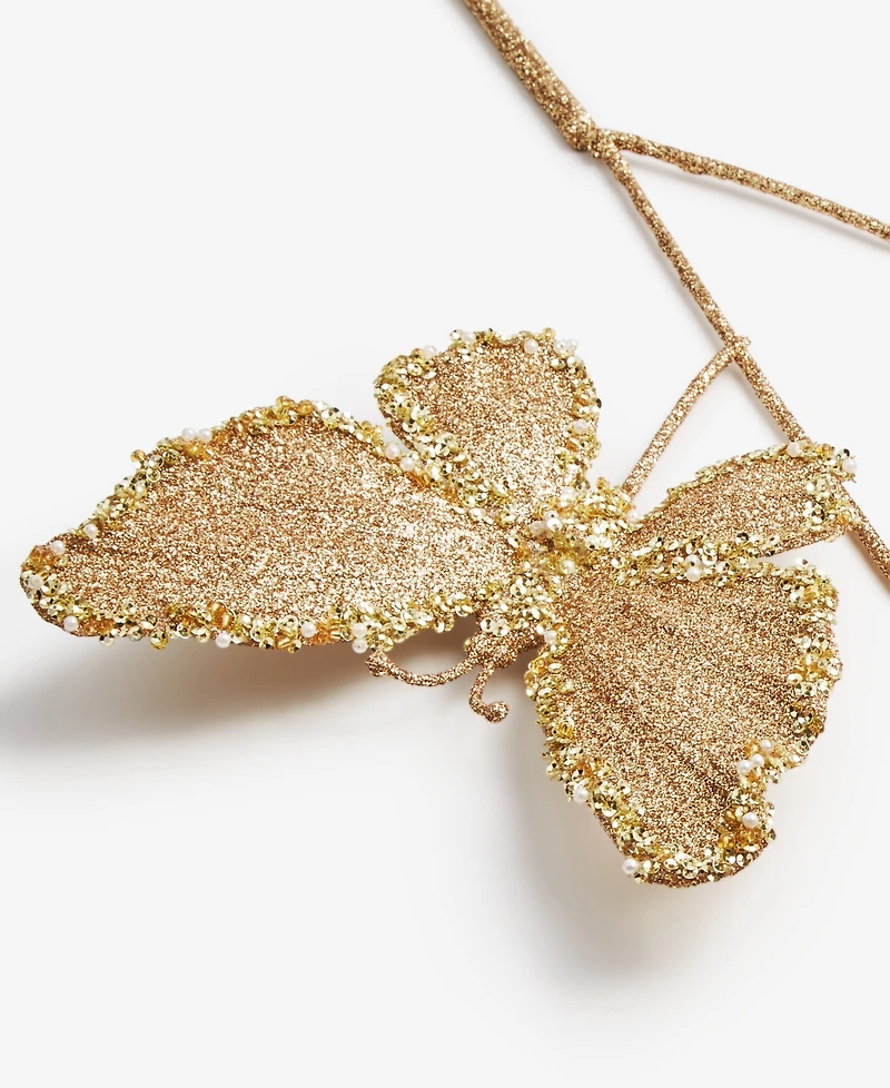 Holiday Lane Enchanted Forest Butterfly Pick Ornament, Macy's Exclusive