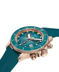 Tissot Men's Swiss Chronograph Seastar 1000 Blue Rubber Strap Watch 38mm