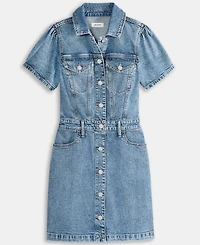 On 34th Women's Denim Trucker Mini Dress, Exclusively at Macy's
