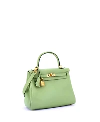 Pre-Owned Hermes Kelly 25 Handbag Swift with Gold Hardware