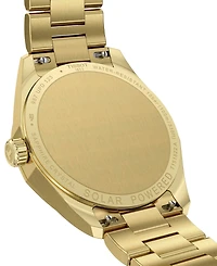 Tissot Women's Swiss Prc 100 Solar Gold-Tone Stainless Steel Bracelet Watch 34mm