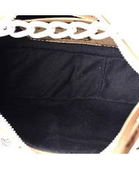 Pre-Owned Balenciaga Mini Le Cagole Giant Studs Shoulder Bag Bb Monogram Coated Canvas