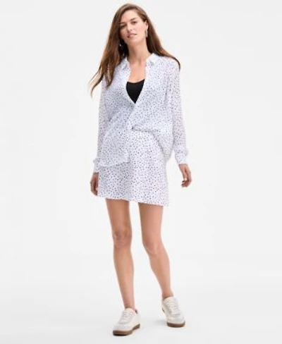On 34th Womens Printed Button Front Shirt Camisole Printed A Line Mini Skirt Exclusively At Macys