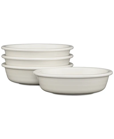 Fiesta White Classic Rim Cereal Bowls, Set of 4