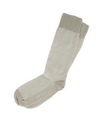 Trafalgar Men's Horatio Cross Hatch Design Mid-Calf Mercerized Cotton Socks