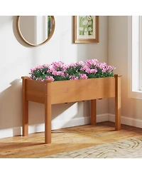 Slickblue Raised Garden Bed with Legs and Drainage Holes for Backyard