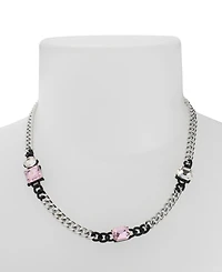 Steve Madden Punk Romance Stone Bib Necklace