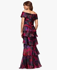Xscape Petites Printed Long Sheath Dress