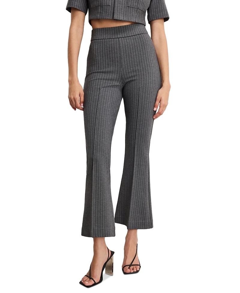 Good American Women's Soft Stretch Ponte Kick Flare Pants