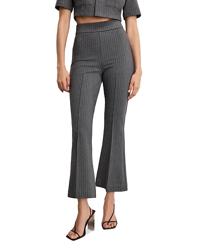 Good American Women's Soft Stretch Ponte Kick Flare Pants