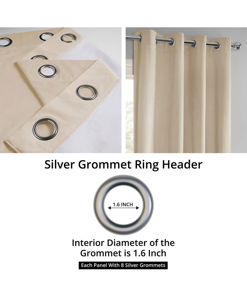 Exclusive Fabrics & Furnishings Signature Blackout Grommet Velvet Panel