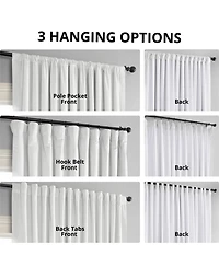 Half Price Drapes Primary White Signature Extra Wide Velvet Blackout Curtain
