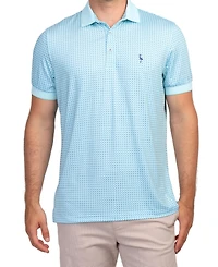 Tailorbyrd Men's Seafoam Ribbed Collar Performance