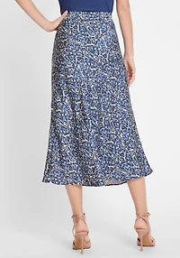 Olsen Women's Leo Print A-Lined Skirt