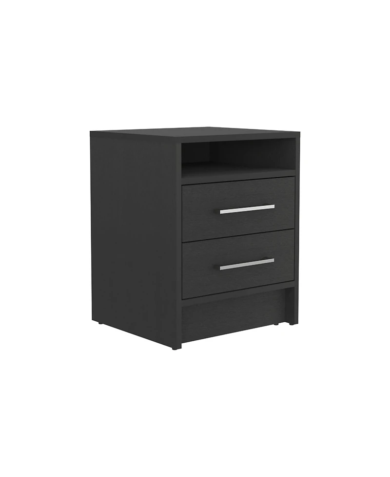 Depot E-shop Leyva Nightstand, Two Drawers, Superior Top