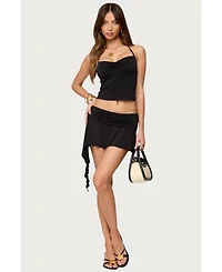 Edikted Women's Romee Ruched Halter Top