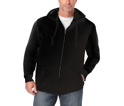 KingSize Big & Tall Longer-Length Fleece Full Zip Hoodie