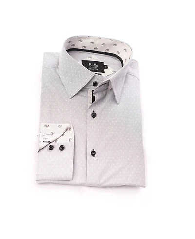 Elie Balleh Little Boys Grey Slim Fit Dress Shirt
