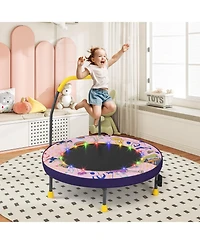 Mini Trampoline Folding Small Rebounder for Kids with Lights
