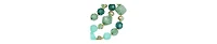 Sohi Women's Green Under-The-Sea Multi-Layered Necklace