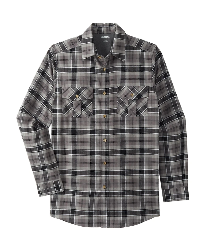 KingSize Big & Tall Signature Plaid Flannel Shirt