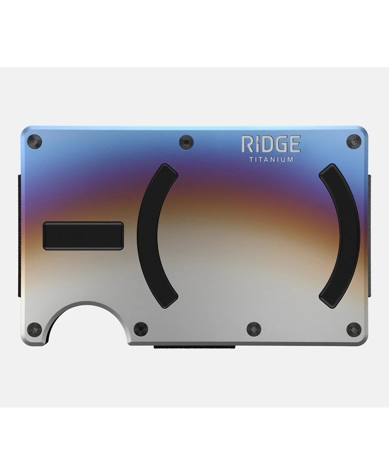 The Ridge Men's Ridge Wallet For Magsafe - Burnt Titanium - Cash Strap