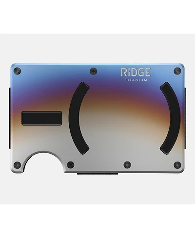 The Ridge Men's Ridge Wallet For Magsafe - Burnt Titanium - Cash Strap