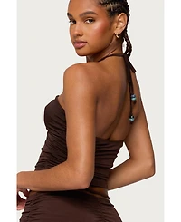 Edikted Women's Koda Bead Halter Top