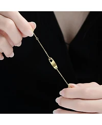 Chic Minimalist Id Bracelets with Heart Detail