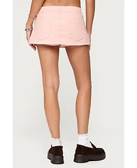 Edikted Women's Sukie Denim Mini Skort