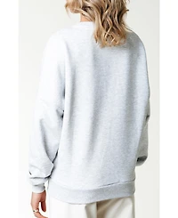 Colourful Rebel Women's Racer Logo Dropped Shoulder Sweat