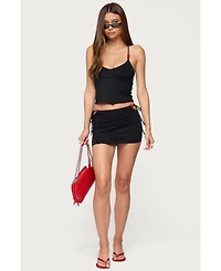 Edikted Women's Maree Bead Cut Out Mini Skirt