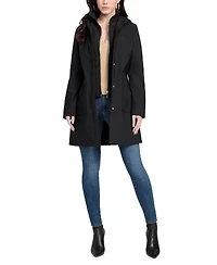 Guess Women's Hooded Bibbed Softshell Coat