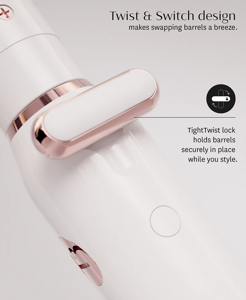 T3 Switch Kit Classic Trio Professional Interchangeable Curling Iron with 3 Ceramic ClipBarrels for Curling and Waving