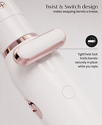 T3 Switch Kit Classic Trio Professional Interchangeable Curling Iron with 3 Ceramic ClipBarrels for Curling and Waving