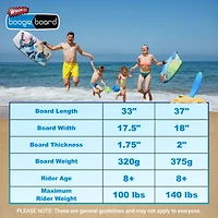Wham-o Body Board with Wrist Leash Fiberclad Cover Phuzion Core Crescent Tail - Curve/Wave