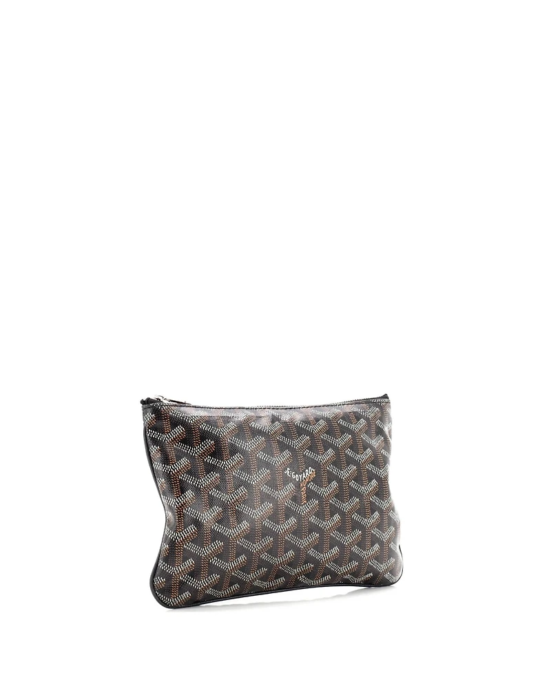 Pre-Owned Goyard Pm Senat Zip Pouch Coated Canvas