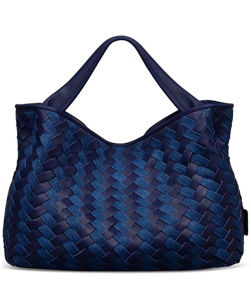 Radley London Devonshire Row Denim Large Open Top Grab Bag