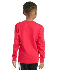 adidas Toddler & Little Boys Long-Sleeve Halftone Camo Logo Cotton T-Shirt