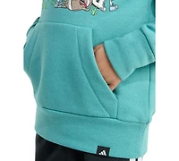 adidas Toddler & Little Boys Long-Sleeve Graphic Fleece Pullover Hoodie Jogger Pants, 2 Piece Set