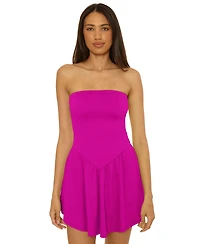 Becca Women's Palma Tube Mini Cover-Up Dress