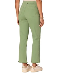 Democracy Petite "Ab"solution High Rise Itty Bitty Flare Cropped Jeans