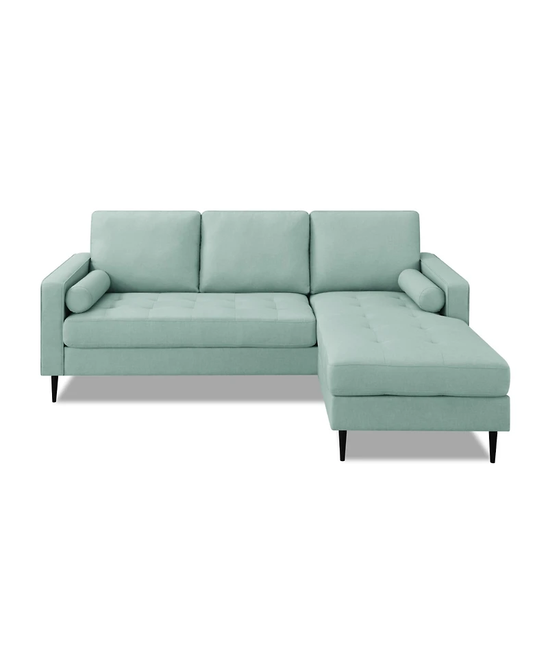 Gold Sparrow 82" Polyester Lexington Reversible Sectional, Created for Macy's