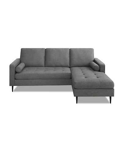 Gold Sparrow 82" Polyester Lexington Reversible Sectional, Created for Macy's