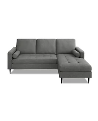 Gold Sparrow 82" Polyester Lexington Reversible Sectional, Created for Macy's