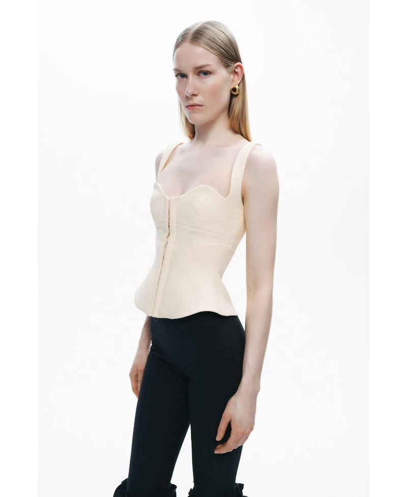Nocturne Women's Corset-Inspired Blouse